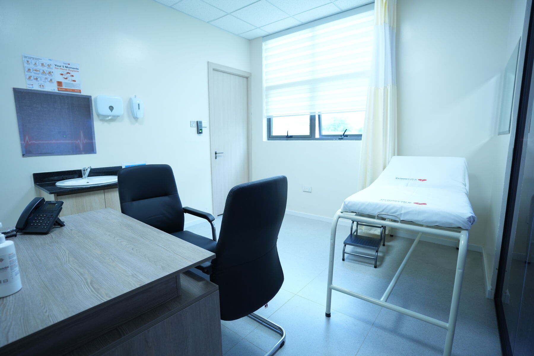 An examination room at Primecare