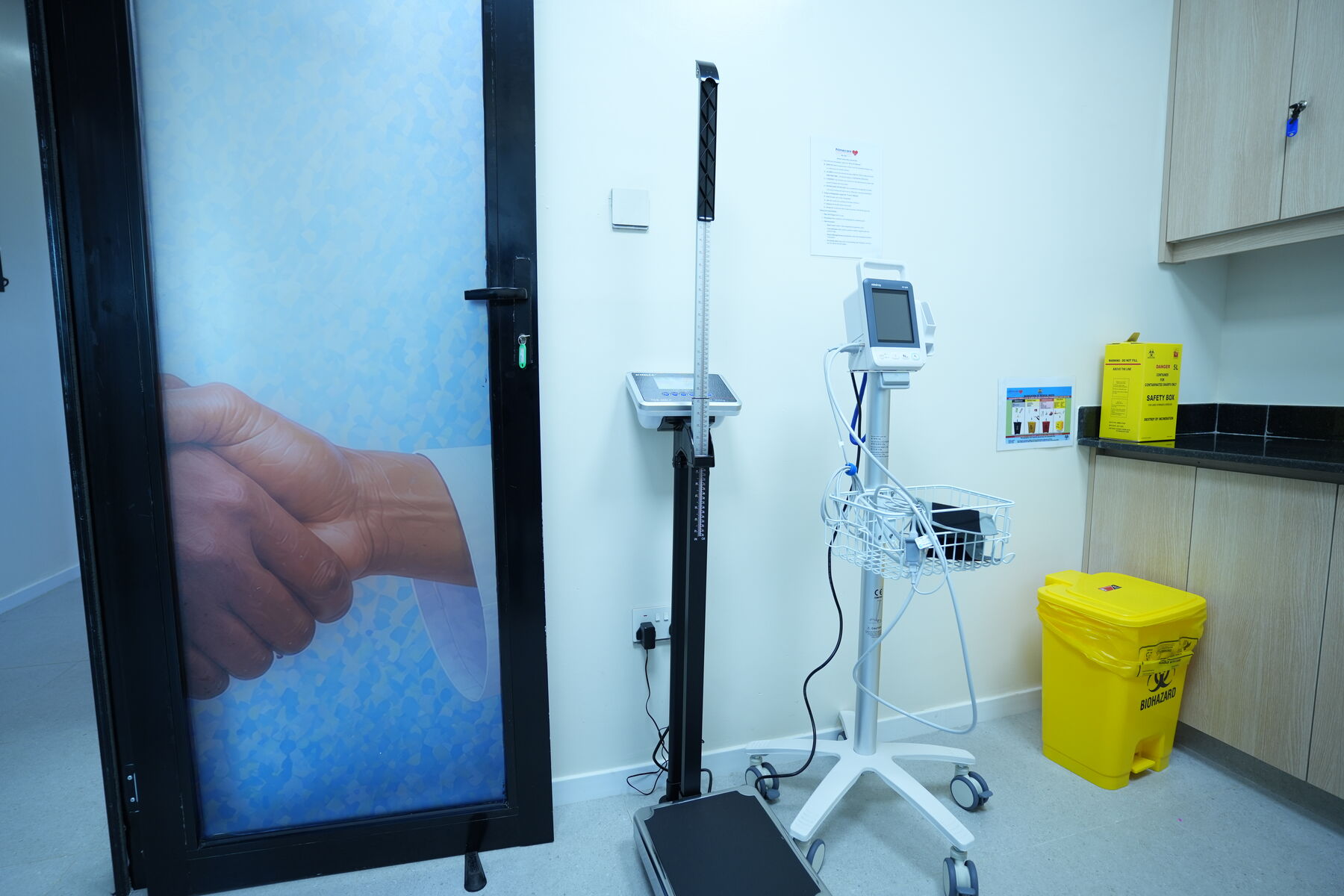 A vitals station at Primecare